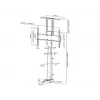 Suporte de TV motorizado Multibrackets M Lift Large capacidade 50 kg ecrãs de 37-65 polegadas