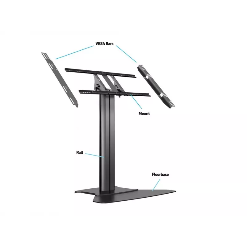 Multibrackets M Public Display Stand 110 HD Floorbase Single Preto