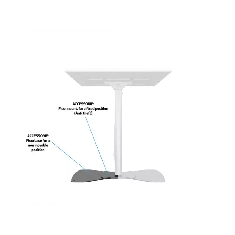 Multibrackets M Public Display Stand 110 HD Floorbase Single Preto
