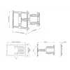 Suporte de parede para TV Multibrackets M Universal Flexarm Pro 40hg HD Single – 40 kg, ecrãs de 40–70 polegadas, VESA 200x200–600x400, branco