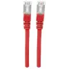 Cabo de rede patch Intellinet, cabo Cat7/fichas Cat6A, 5 m, vermelho, cobre, S/FTP, LSOH/LSZH, PVC, RJ45, contactos banhados a ouro, sem patilha, proteção contra dobras moldada, garantia vitalícia