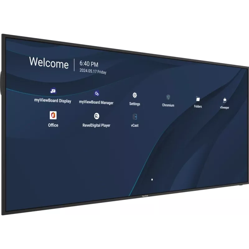 Quadro interativo Viewsonic CDE105UW 2,67 m (105 polegadas) 5120 x 2160 píxeis preto