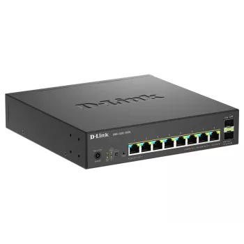Switch D-Link 10 portas Multi-Gigabit Smart Managed PoE+ com 8 portas Multi-Gigabit 2.5G PoE e 2 portas 10G SFP+