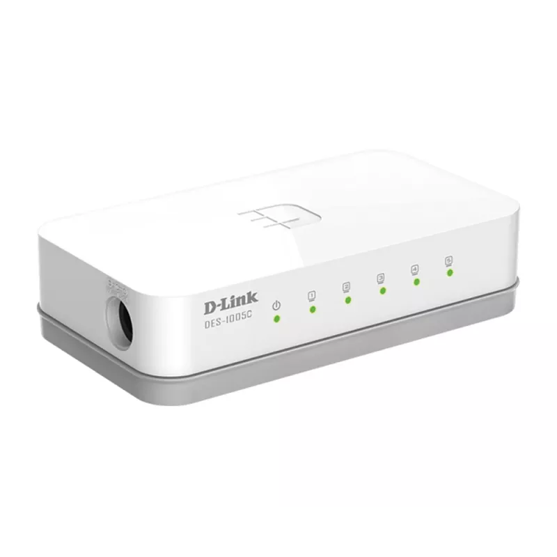 D-Link ES-1005C/E não gerido Fast Ethernet (10/100) de secretária branco