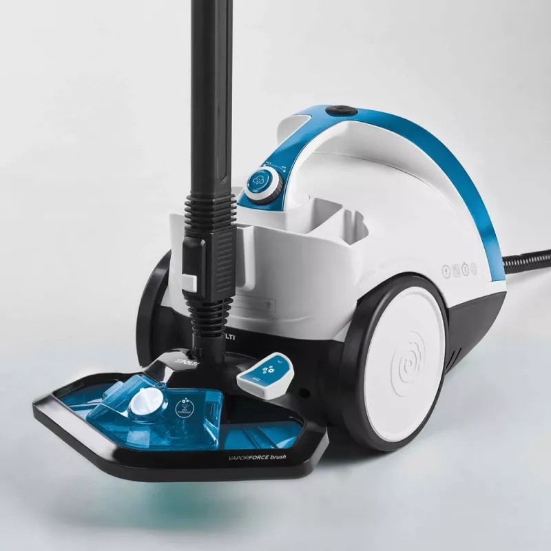 Limpa a vapor cilíndrico Polti Vaporetto Smart 100_B 1500 W azul, branco