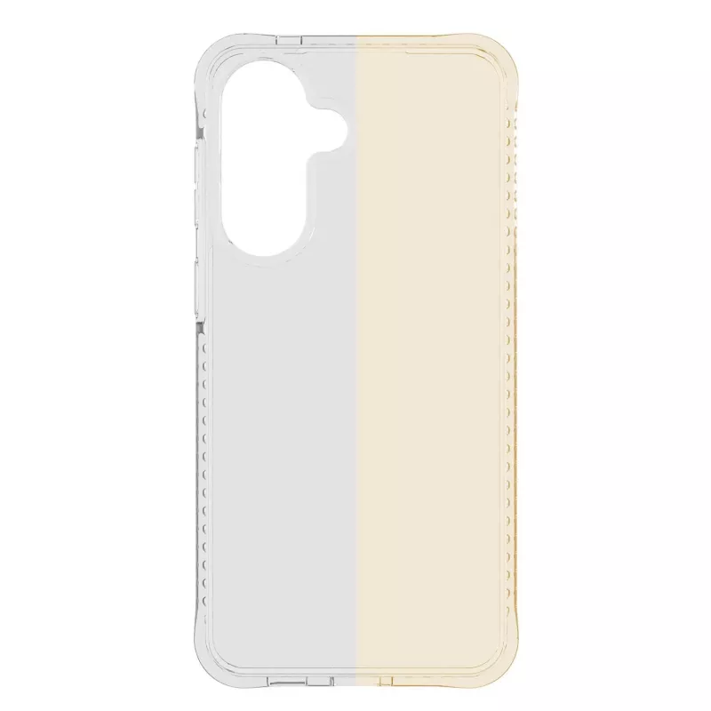 Cellularline Ultra Strong - capa transparente ultraprotetora para Galaxy A57 com bordas amortecedoras e câmaras de ar integradas, desenvolvida para proteção máxima em quedas acidentais.