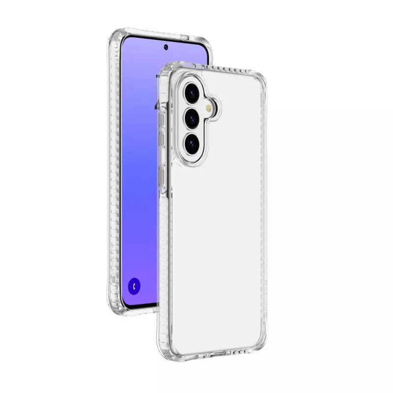 Cellularline Ultra Strong - capa transparente ultraprotetora para Galaxy A37 com bordas amortecedoras e câmaras de ar integradas, que garantem proteção máxima em quedas acidentais