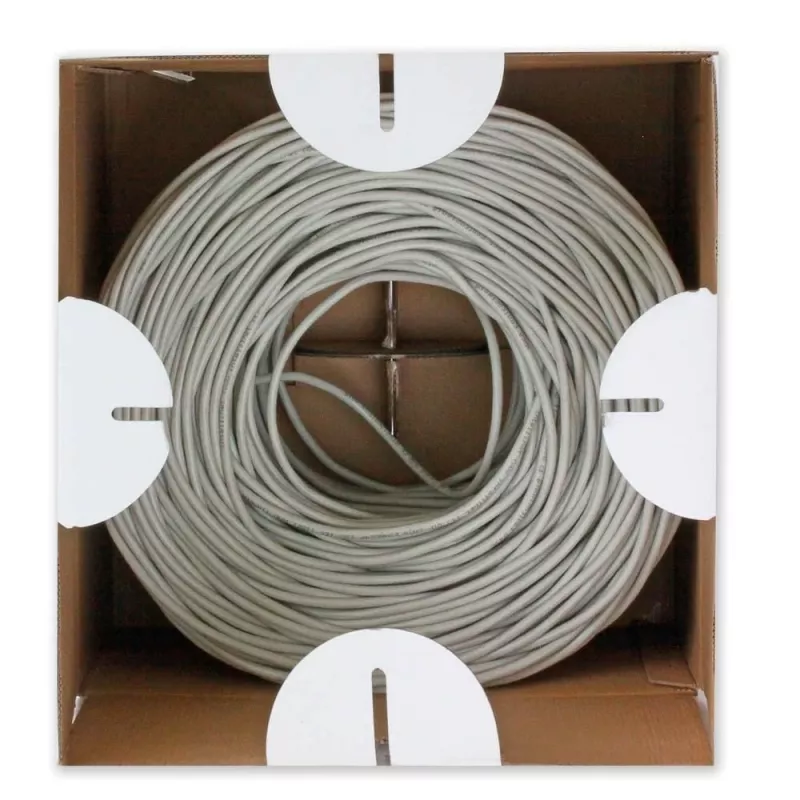 Cabo de rede Techly ITP-C6F-FL cinzento 305 m Cat6 F/UTP (FTP)