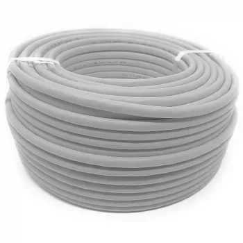 Cabo de rede Techly ITP-C6U-FL-100 cinzento 100 m Cat6 U/UTP (UTP)