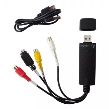 Conversor de sinal de vídeo Techly I-USB-VIDEO-700TY 720 x 576 píxeis