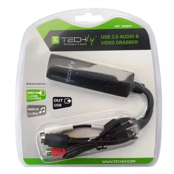 Conversor de sinal de vídeo Techly I-USB-VIDEO-700TY 720 x 576 píxeis