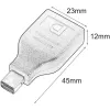 Adaptador de cabo/adaptador Techly IADAP DP-MDP2 DisplayPort Mini DisplayPort preto