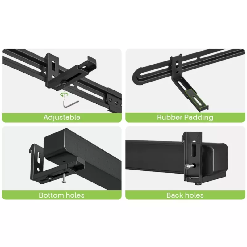 Suporte de parede universal Techly para barra de som VESA máx. 600x400