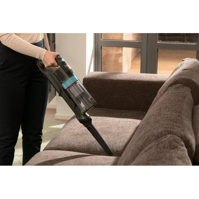 Aspirador de bateria Hoover HF1P10PX 011 seco espuma, micro sem saco 0,7 l 165 W preto, turquesa 22 Ah