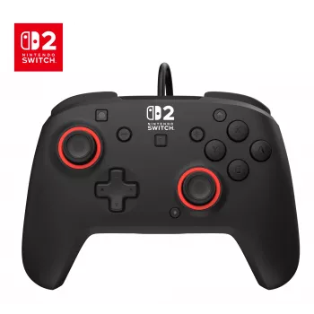 Comando de jogos com fios Turtle Beach Rematch para Nintendo Switch 2 – USB-C, cabo de 3 m, botão de retroceder, D-pad, preto