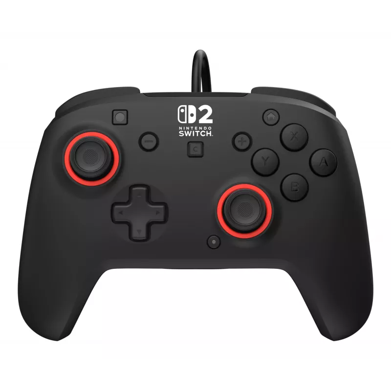 Comando de jogos com fios Turtle Beach Rematch para Nintendo Switch 2 – USB-C, cabo de 3 m, botão de retroceder, D-pad, preto