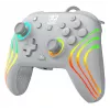 Comando de jogos RGB com fios Turtle Beach Afterglow Wave cinzento – USB-C, cabo de 3 m, para Nintendo Switch / Switch 2 / Switch OLED