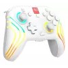 Comando de jogos RGB sem fios Turtle Beach Afterglow Wave branco para Nintendo Switch 2, Bluetooth/USB-C, bateria integrada 20 h, cabo de 3 m