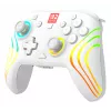 Comando de jogos RGB sem fios Turtle Beach Afterglow Wave branco para Nintendo Switch 2, Bluetooth/USB-C, bateria integrada 20 h, cabo de 3 m