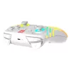 Comando de jogos RGB sem fios Turtle Beach Afterglow Wave branco para Nintendo Switch 2, Bluetooth/USB-C, bateria integrada 20 h, cabo de 3 m