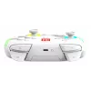 Comando de jogos RGB sem fios Turtle Beach Afterglow Wave branco para Nintendo Switch 2, Bluetooth/USB-C, bateria integrada 20 h, cabo de 3 m