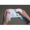 Comando de jogos RGB sem fios Turtle Beach Afterglow Wave branco para Nintendo Switch 2, Bluetooth/USB-C, bateria integrada 20 h, cabo de 3 m