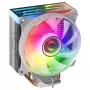 Mars Gaming MCPU-VR White Dissipador de CPU Dual Infinity Mirror ARGB 4 HCT Heatpipes 180W TDP Ventoinha PWM 12cm Ultra-silenciosa