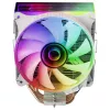 Mars Gaming MCPU-VR White Dissipador de CPU Dual Infinity Mirror ARGB 4 HCT Heatpipes 180W TDP Ventoinha PWM 12cm Ultra-silenciosa
