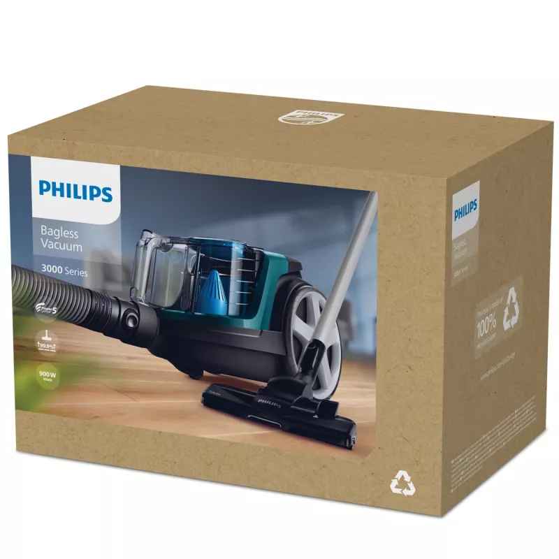 Philips 3000 series FC9334/09 aspirador 1,5 L aspirador de chão seco 900 W sem saco
