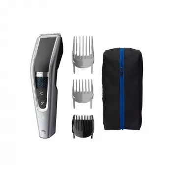 Aparador de barba Philips 5000 Series HC5630/15 – sem fios, 28 definições de comprimento (0,5 mm–28 mm), 90 min de autonomia, lâminas de aço inoxidável