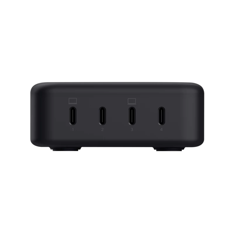 Carregador AC Trust Maxo preto 20 V 4 USB Type-C carregamento rápido