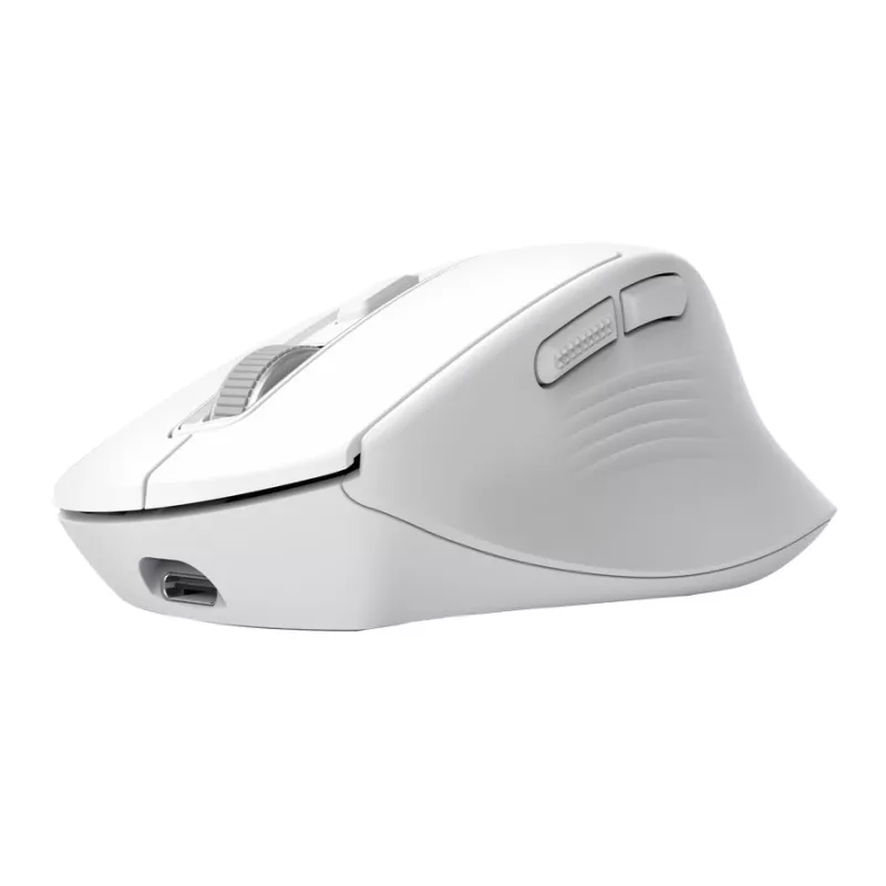 Rato de escritório sem fios para destros TRUST Niven – RF + Bluetooth, 3200 DPI, 7 botões, roda de scroll, branco