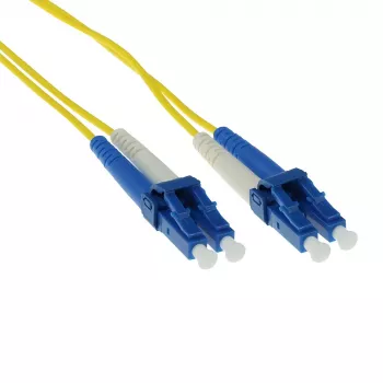 Cabo de patch de fibra ótica ACT 30 metros LSZH Monomodo 9/125 OS2 Duplex com fichas LC