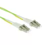 Cabo de patch de fibra ótica ACT 1 metro LSZH Multimodo 50/125 OM5 Duplex com fichas LC