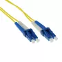 Cabo de patch de fibra ótica ACT 40 metros LSZH Monomodo 9/125 OS2 Duplex com fichas LC