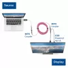 Conjunto de adaptadores ACT DisplayPort para MTP/MPO para expandir uma ligação DisplayPort até 8K@60Hz