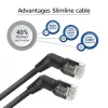 Cabo de rede ACT DD1952 Cat6 U/FTP (STP) 0,25 m preto RJ-45 para RJ-45