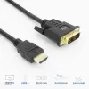 Adaptador de cabo de vídeo ACT AK3736 3 m HDMI Type-A (Standard) DVI-D preto