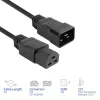 Cabo de alimentação ACT C20–C21 IEC60320 preto 3 m, 16 A, 250 V