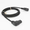 Cabo de alimentação ACT C14 - C15 (angular à esquerda) IEC60320 preto 1,2 m