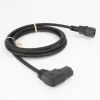 Cabo de alimentação ACT C14 - C15 (angular à esquerda) IEC60320 preto 2 m
