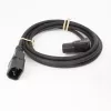 Cabo de alimentação ACT C14 para C15 angular IEC60320 preto 2 m H05RN-F 10 A 250 V