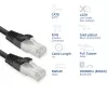Cabo de rede ACT Cat8 U/FTP (STP) FB8101 — 1 m, RJ-45 para RJ-45, preto
