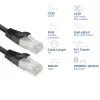 Cabo de rede ACT FB8102 Cat8 U/FTP (STP) preto 2 m com fichas RJ-45