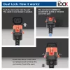 Cabo de alimentação ACT C14 IEC Lock+ Dual Locking - C15 IEC Lock+ azul 2 m, PC3874