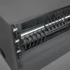 Cabo de rede ACT preto 1 metro U/UTP CAT6A LSZH Slimline com fichas RJ45 90° angular para cima a 90° angular para cima