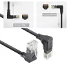 Cabo de rede ACT DD7901 preto 1 m Cat6a U/UTP (UTP)