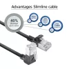 Cabo de rede ACT DA4900 Cat6a U/FTP (STP) com RJ-45 para RJ-45, 0,5 m, preto