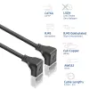 Cabo de rede ACT DA5901 Cat6a U/FTP (STP) preto 1 m RJ-45 macho para RJ-45 macho