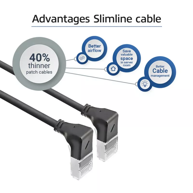 Cabo de rede ACT DA5905 Cat6a U/FTP (STP) RJ-45 macho para RJ-45 macho 5 m preto